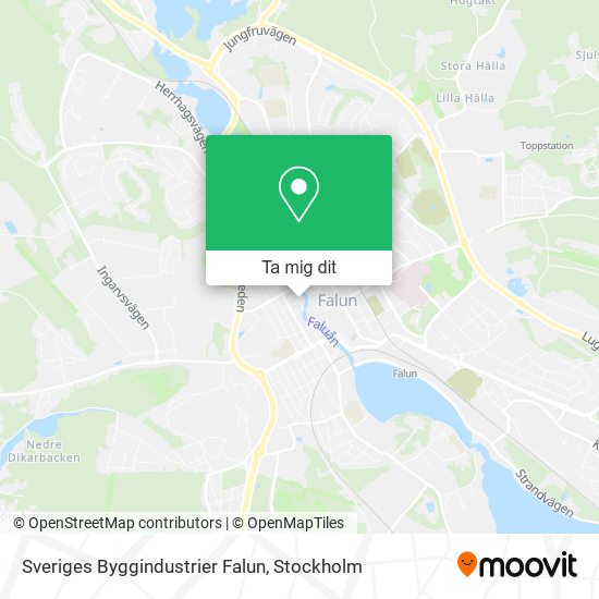 Sveriges Byggindustrier Falun karta