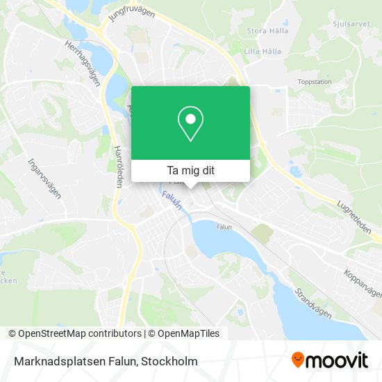 Marknadsplatsen Falun karta