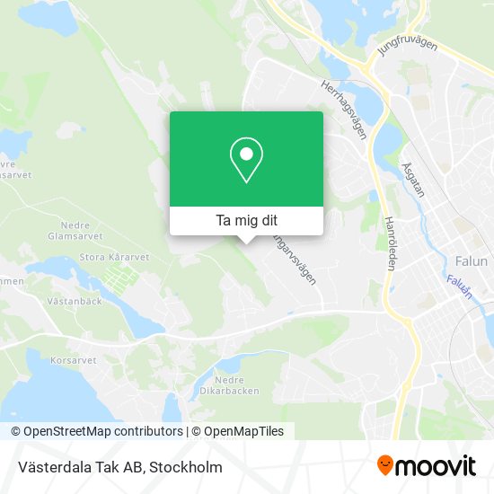 Västerdala Tak AB karta