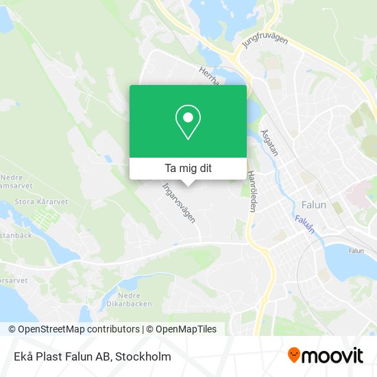 Ekå Plast Falun AB karta