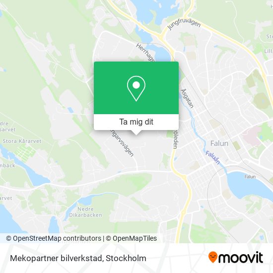 Mekopartner bilverkstad karta