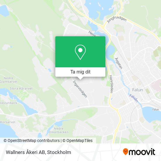 Wallners Åkeri AB karta