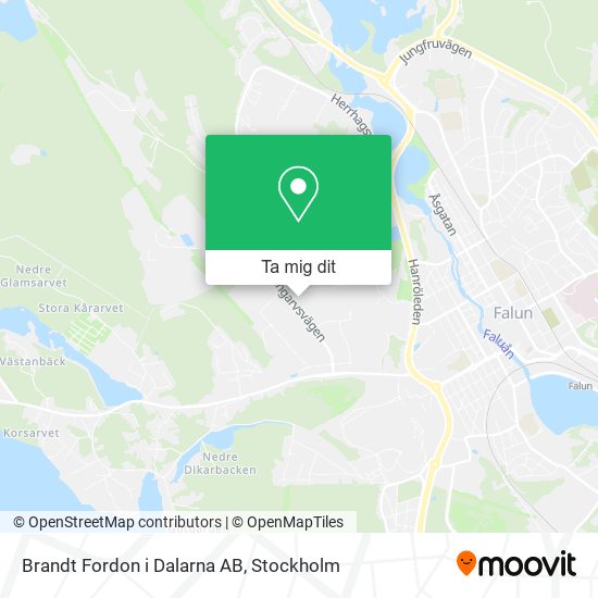 Brandt Fordon i Dalarna AB karta