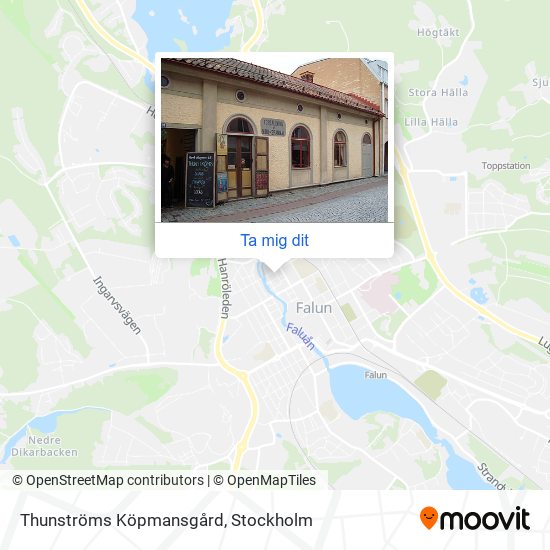 Thunströms Köpmansgård karta