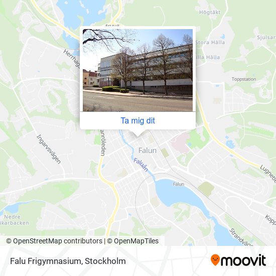 Falu Frigymnasium karta