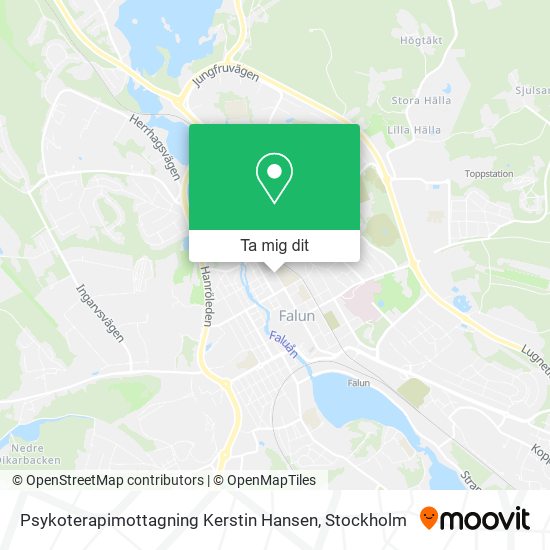 Psykoterapimottagning Kerstin Hansen karta