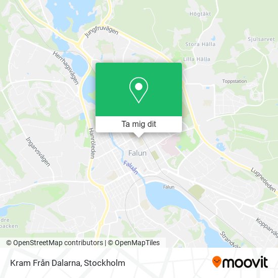 Kram Från Dalarna karta