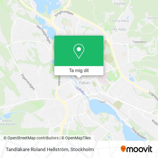 Tandläkare Roland Hellström karta