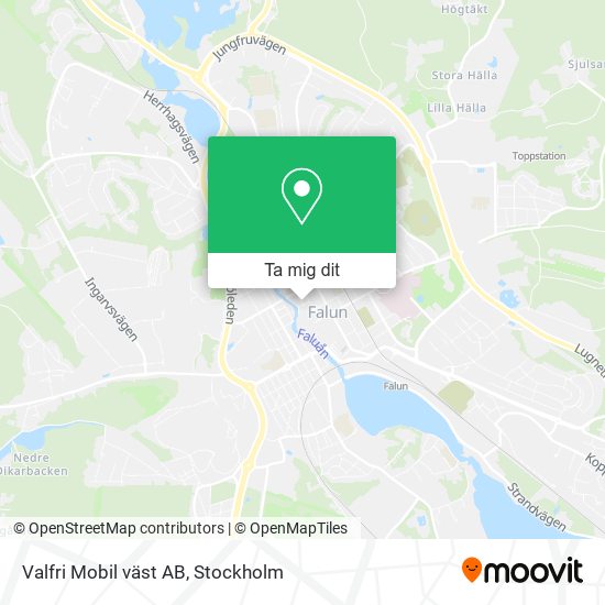 Valfri Mobil väst AB karta