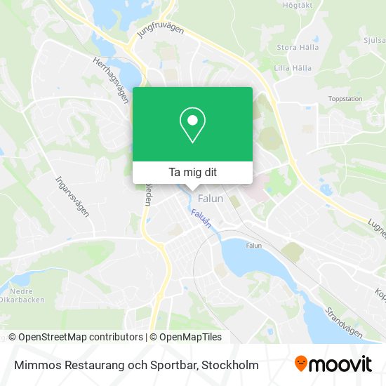 Mimmos Restaurang och Sportbar karta