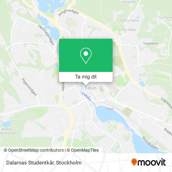 Dalarnas Studentkår karta