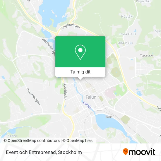 Event och Entreprenad karta