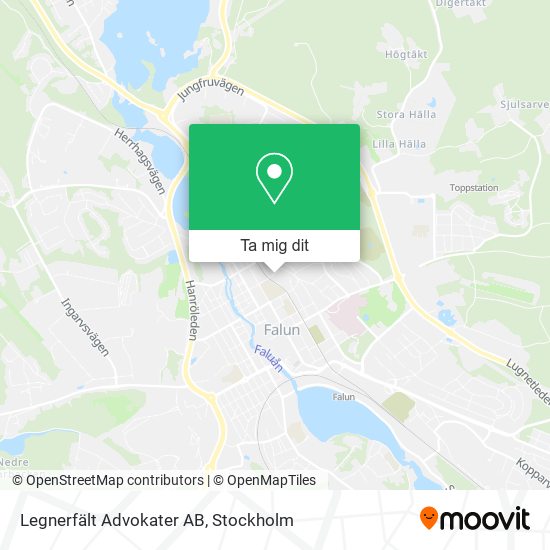 Legnerfält Advokater AB karta