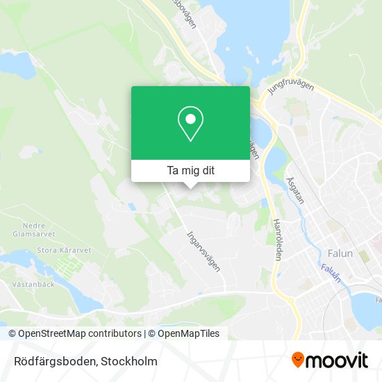 Rödfärgsboden karta