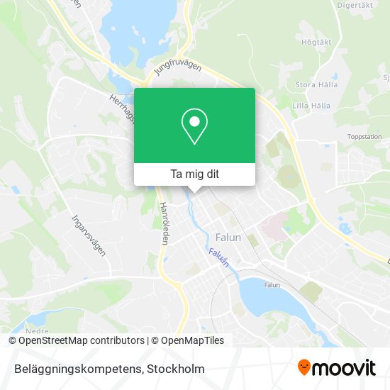 Beläggningskompetens karta
