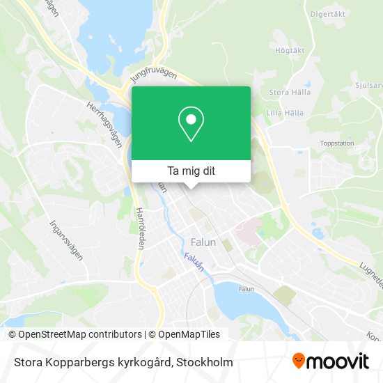 Stora Kopparbergs kyrkogård karta