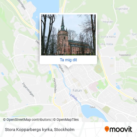 Stora Kopparbergs kyrka karta