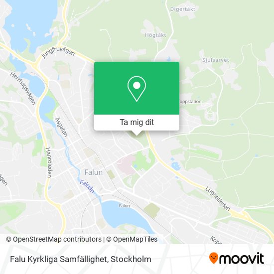 Falu Kyrkliga Samfällighet karta