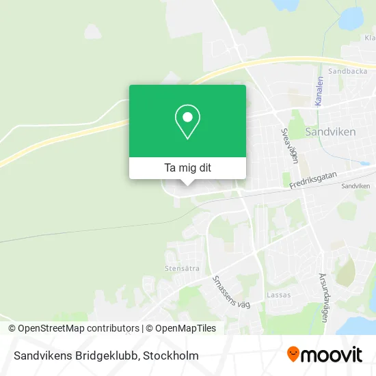 Sandvikens Bridgeklubb karta