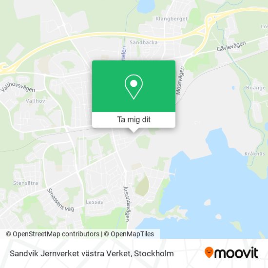 Sandvik Jernverket västra Verket karta