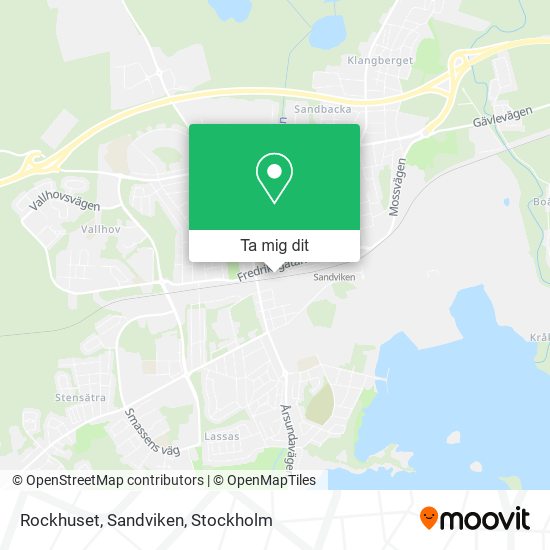 Rockhuset, Sandviken karta