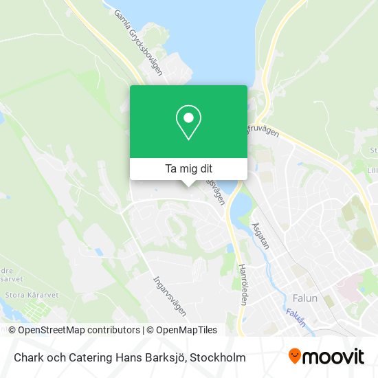 Chark och Catering Hans Barksjö karta