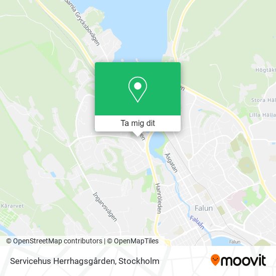 Servicehus Herrhagsgården karta