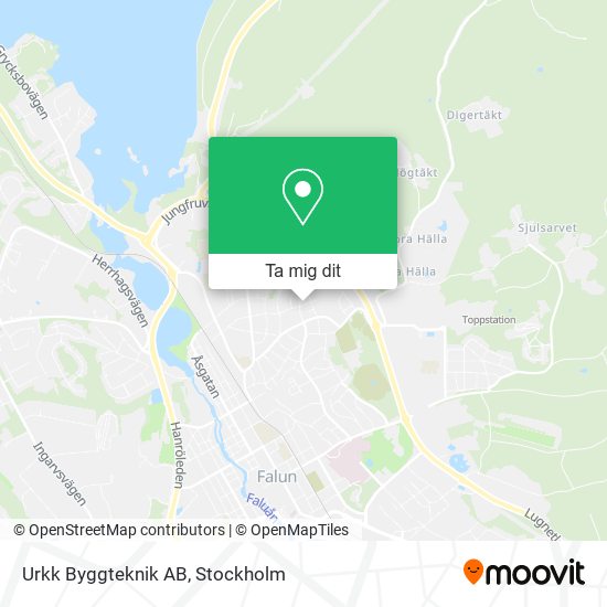 Urkk Byggteknik AB karta