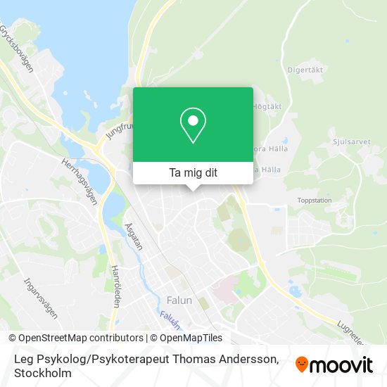 Leg Psykolog / Psykoterapeut Thomas Andersson karta