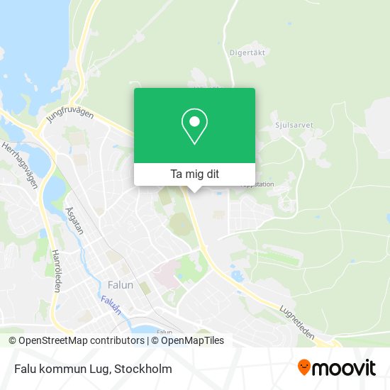 Falu kommun Lug karta