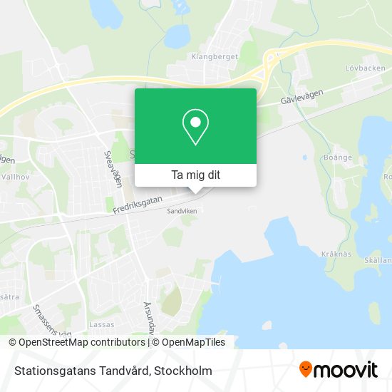 Stationsgatans Tandvård karta