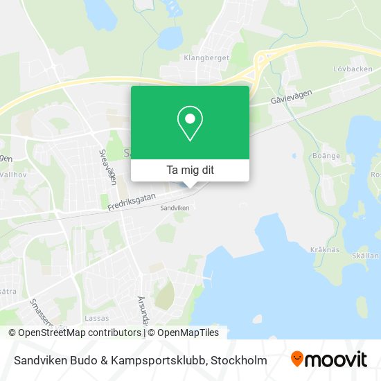 Sandviken Budo & Kampsportsklubb karta