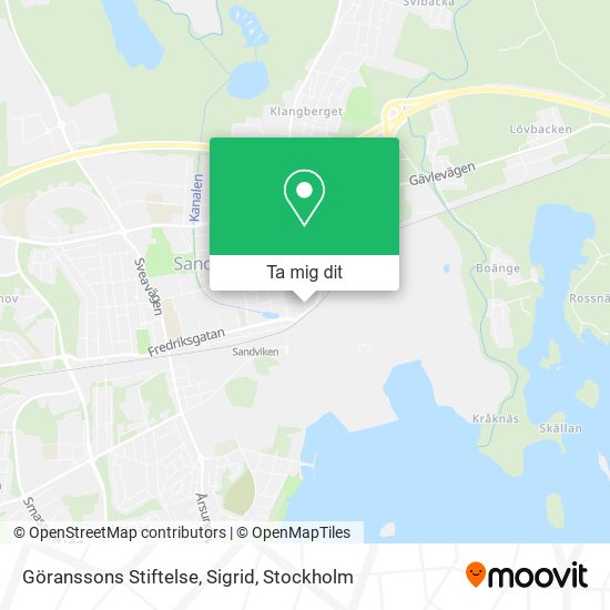Göranssons Stiftelse, Sigrid karta