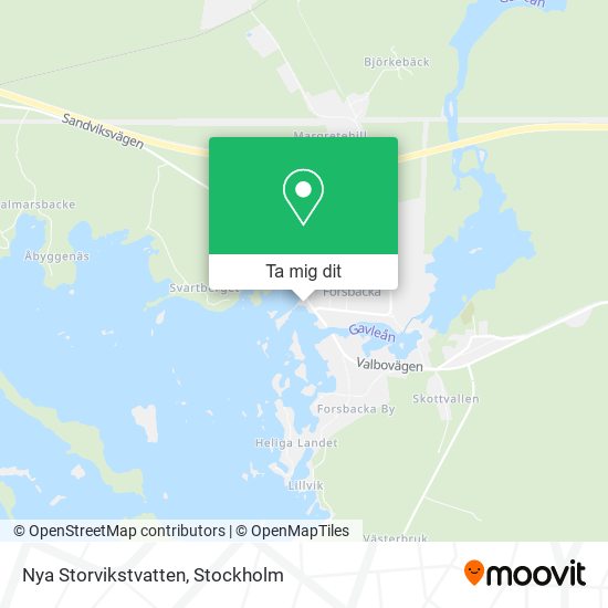 Nya Storvikstvatten karta