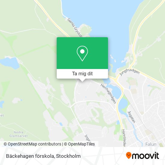 Bäckehagen förskola karta