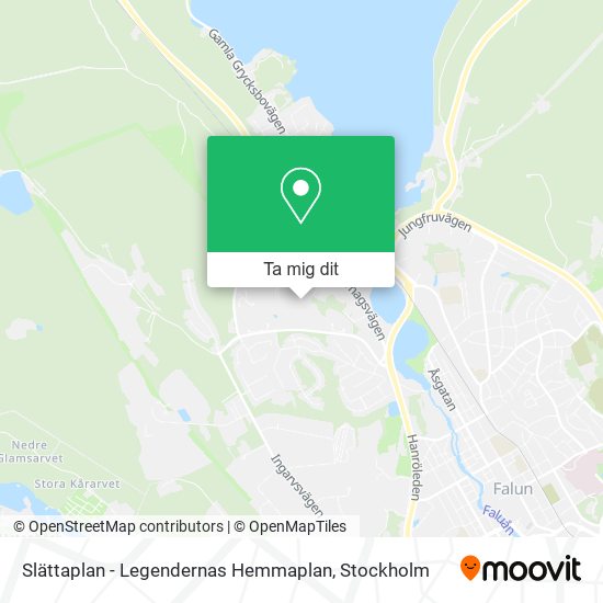 Slättaplan - Legendernas Hemmaplan karta
