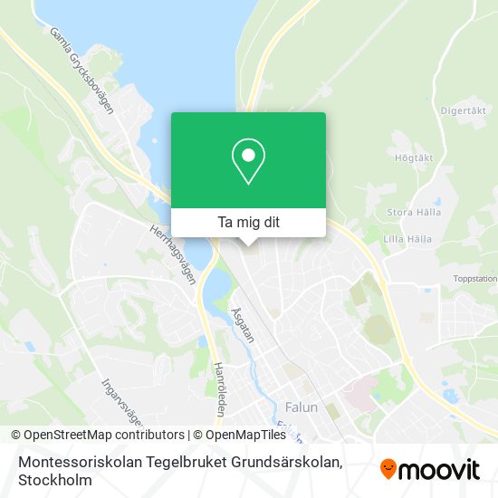 Montessoriskolan Tegelbruket Grundsärskolan karta