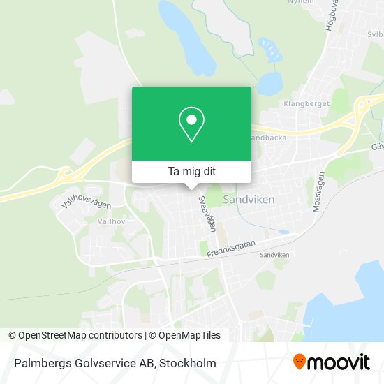 Palmbergs Golvservice AB karta