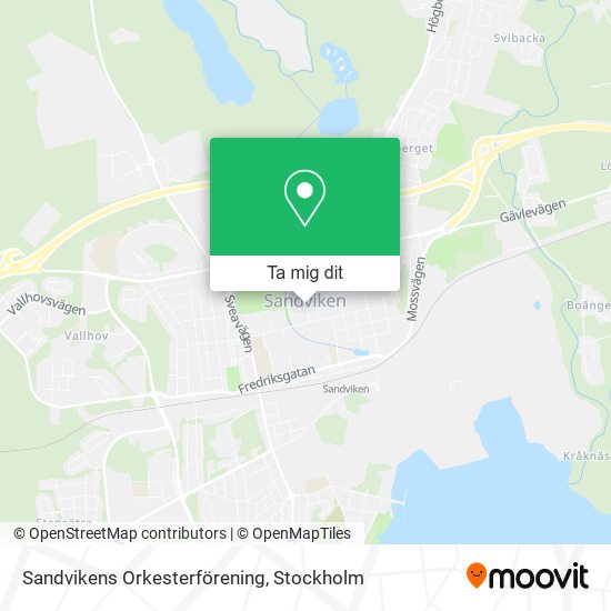 Sandvikens Orkesterförening karta