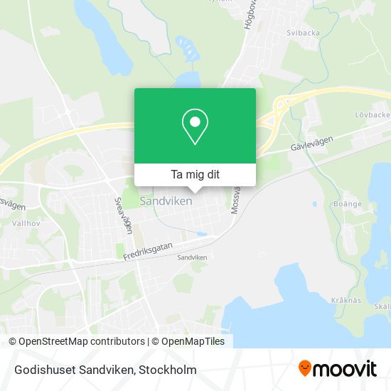 Godishuset Sandviken karta