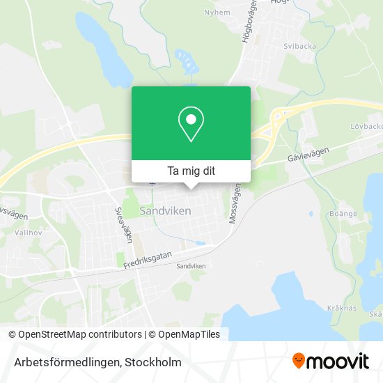 Arbetsförmedlingen karta