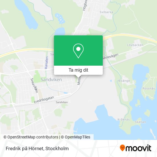 Fredrik på Hörnet karta