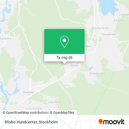 Blixbo Hundcenter karta
