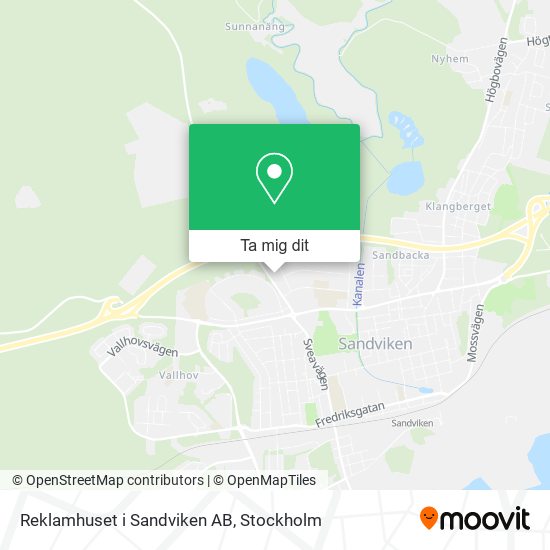 Reklamhuset i Sandviken AB karta