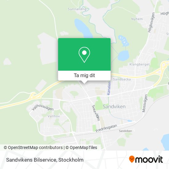 Sandvikens Bilservice karta