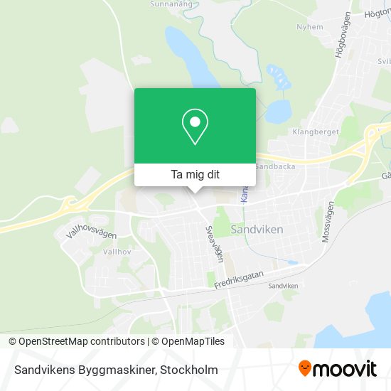 Sandvikens Byggmaskiner karta