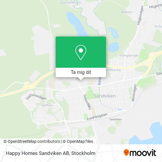 Happy Homes Sandviken AB karta