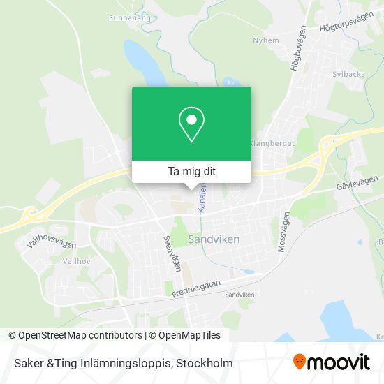 Saker &Ting Inlämningsloppis karta