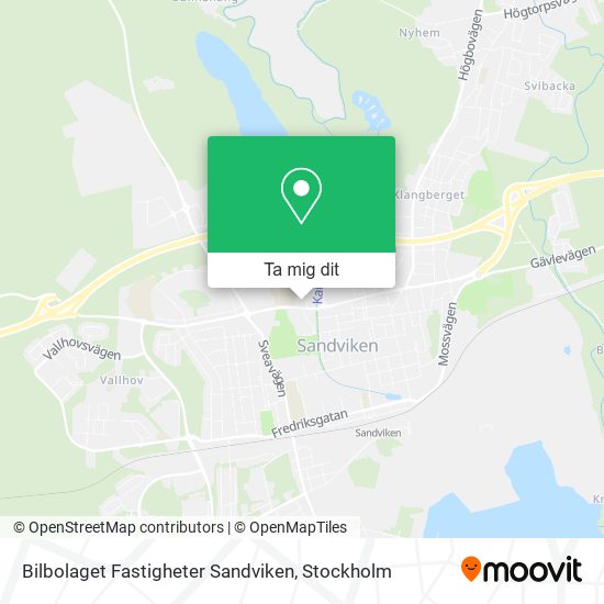 Bilbolaget Fastigheter Sandviken karta