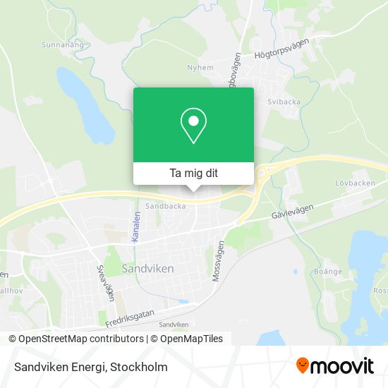 Sandviken Energi karta